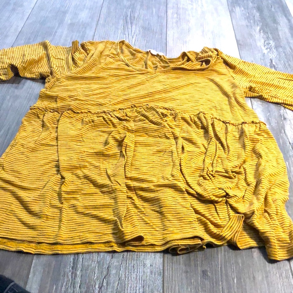 Yellow striped shirt